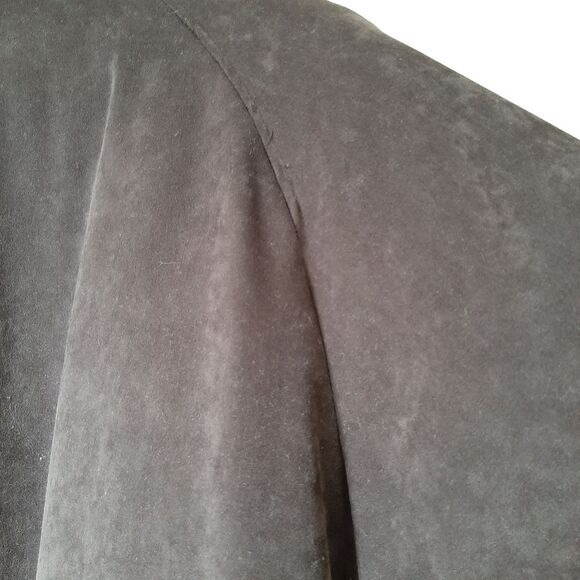 Fleet Street Faux Suede Velvety  Heavy Winter Coat Jacket Brown size Large - Picture 11 of 12